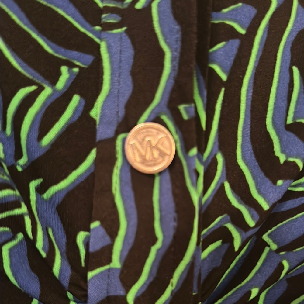 Michael Kors Dress Stylish Black and Blue Women's Dress - Picture 5 of 9